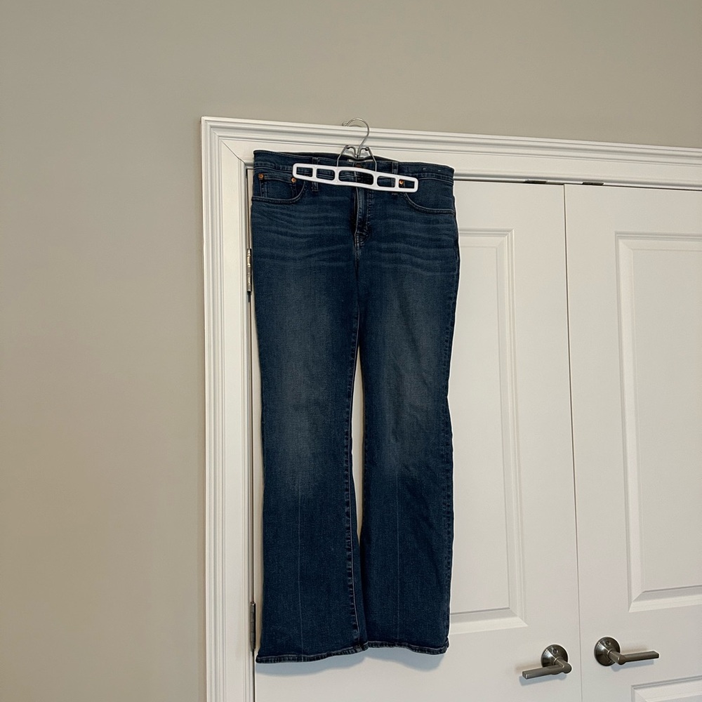 Madewell Dark Blue Flare Jeans
